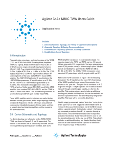 Agilent GaAs MMIC TWA Users Guide