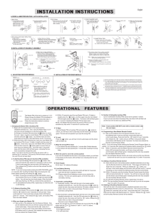 Installation and programming guide