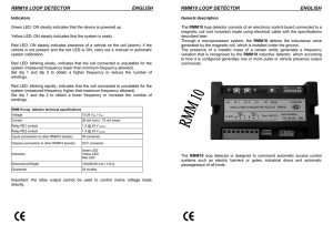 Il rivelatore a microonde MD10 è un dispositivo per il