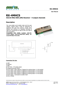 User Manual - RF Wireless systems