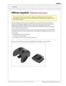 VEXnet Joystick Calibration Instructions