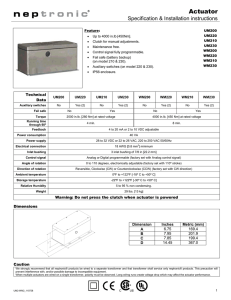 Actuator - Neptronic