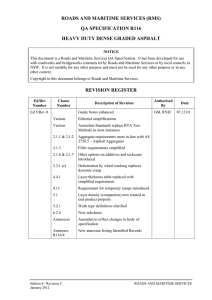 ROADS AND MARITIME SERVICES (RMS) QA SPECIFICATION