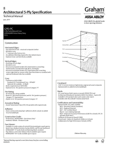 Architectural 5-Ply Specification 8