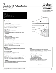 Architectural 5-Ply Specification