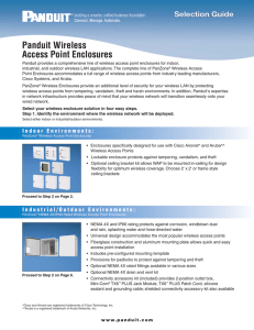 Panduit Wireless Access Point Enclosures