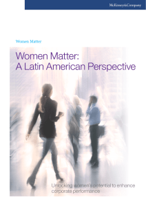 Women Matter: A Latin American Perspective