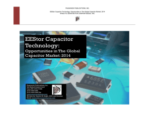 Opportunities in the Global Capacitor Market by Paumanok