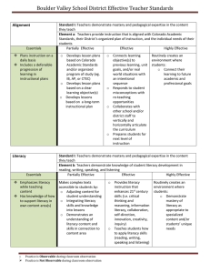 BVSD Effective Teacher Standards