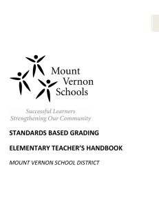Teacher Handbook to Elementary Standards Based Instruction