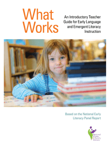 An Introductory Teacher Guide for Early Language and Emergent