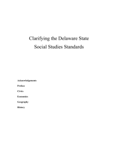 Clarifying the Delaware State Social Studies Standards