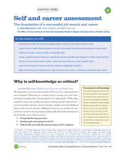 Self and career assessment