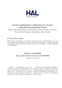 In-situ comprehensive calibration of a tri-port nano-electro