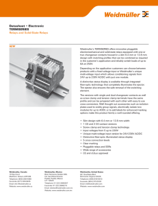 Datasheet • Electronic TERMSERIES Relays and Solid