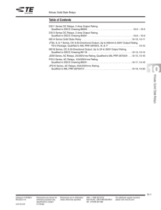 Datasheets Kilovac Solid State Relays