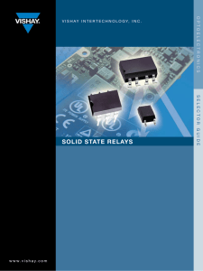 SOLiD STATe reLAyS - Mouser Electronics