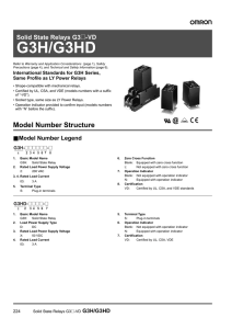 Solid State Relays G3