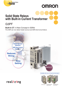 Solid State Relays with Built-in Current Transformer