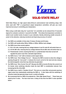 Using and Installing Solid State Relays
