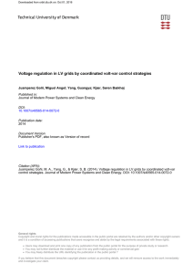 Voltage regulation in LV grids by coordinated volt-var