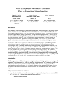 Power Quality Impact of Distributed Generation: Effect