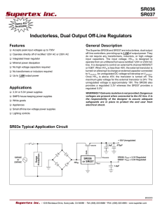 Inductorless, Dual Output Off