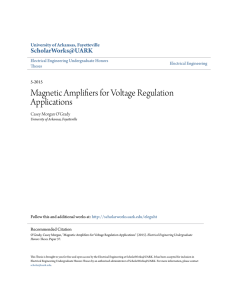 Magnetic Amplifiers for Voltage Regulation Applications