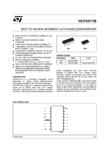 bcd to seven segment latch decoder drives