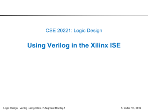 Using Verilog in the Xilinx ISE