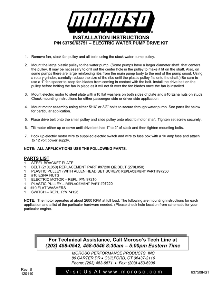 Installation Instructions Installation Instructions