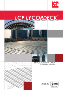lcp lycordeck - LCP Building Products Pte. Ltd.