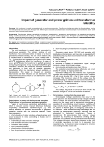 Impact of generator and power grid on unit transformer reliability