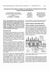 Assessment of Insulation Condition of Large Power Transformers by