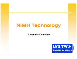 NiMH Technology - Taylor Electronics Home