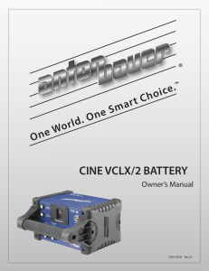 cine vclx/2 battery