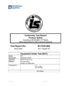 Safety Report - Medco Equipment