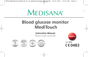 Blood glucose monitor MediTouch