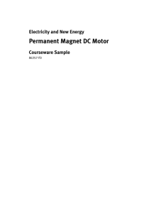 Permanent Magnet DC Motor - Lab-Volt