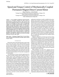 Speed and Torque Control of Mechanically Coupled Permanent