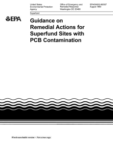 Guidance on Remedial Actions for Superfund Sites with PCB