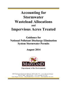 Accounting for Stormwater Wasteload Allocations Impervious Acres