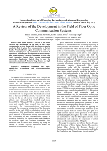 A Review of the Development in the Field of Fiber Optic