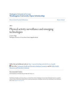 Physical activity surveillance and emerging technologies