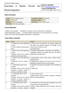 Exercises in Electric Circuits and Electromagnetics