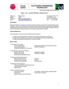 Course Outline ELECTRONIC ENGINEERING TECHNOLOGY ElEn