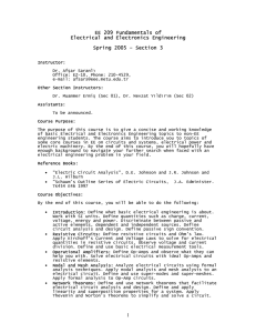 Syllabus - Department Of | Electrical And Electronics Engineering