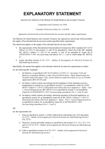 explanatory statement - Federal Register of Legislation