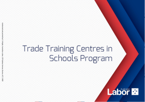 Trade Training Centres in Schools Program Round Five (Phase One