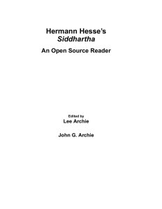 Hermann Hesse`s Siddhartha